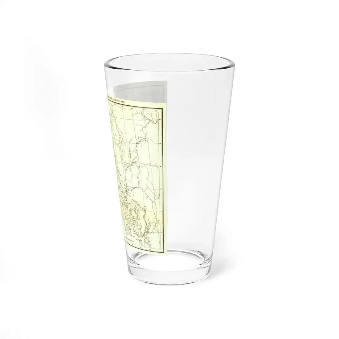 USA - Alaska (1903) (Map) Pint Glass 16oz - Go Mug Yourself