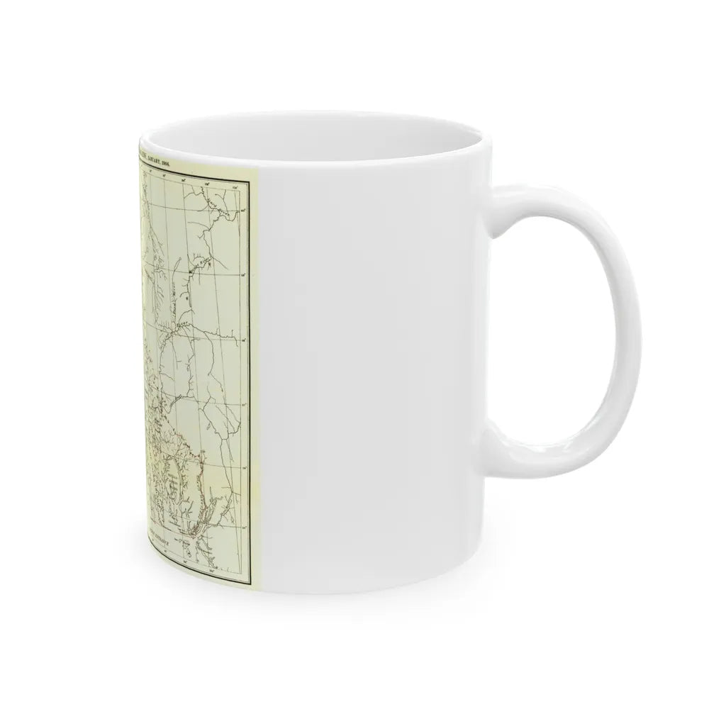 USA - Alaska (1903) (Map) White Coffee Mug-Go Mug Yourself