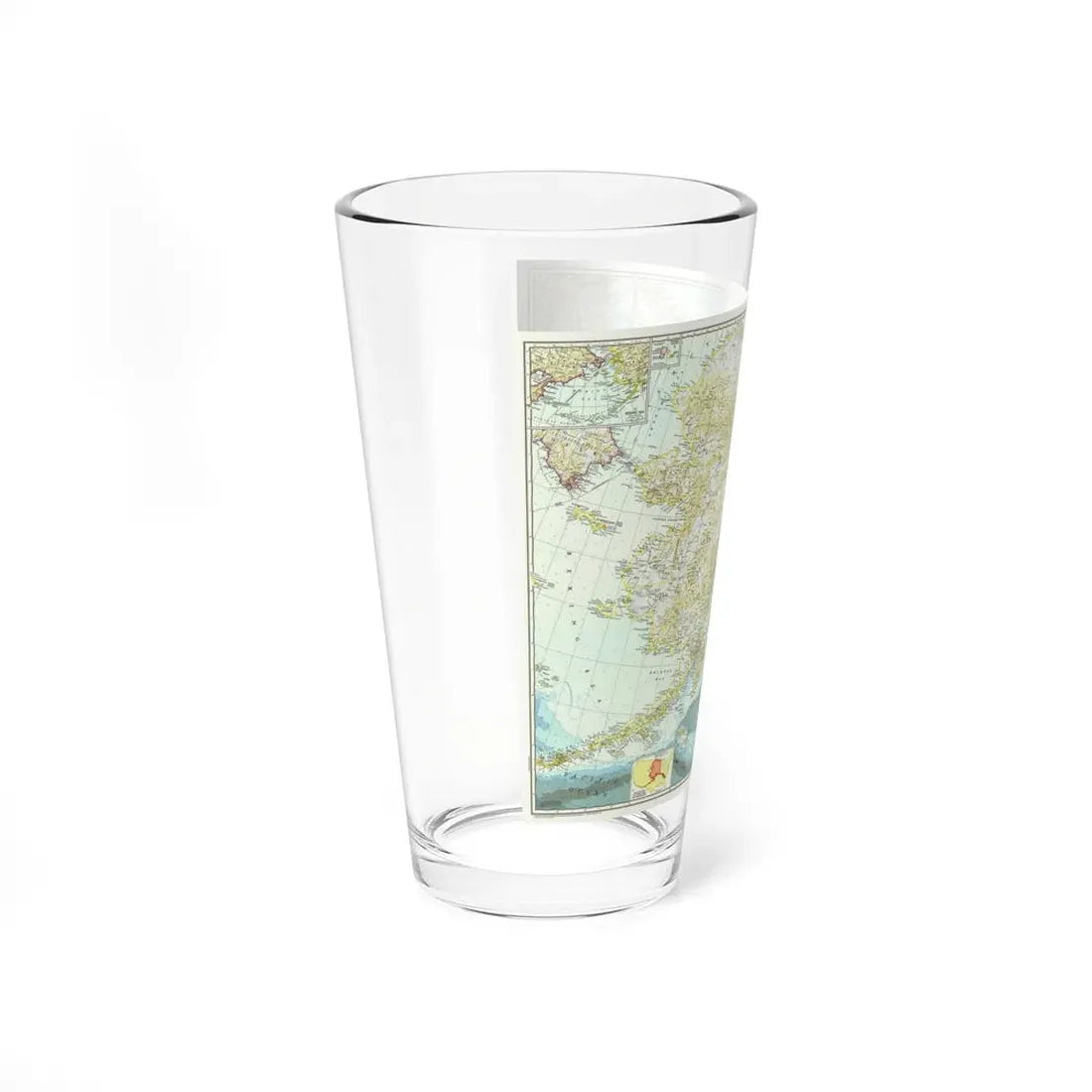 USA - Alaska (1956) (Map) Pint Glass 16oz - Go Mug Yourself