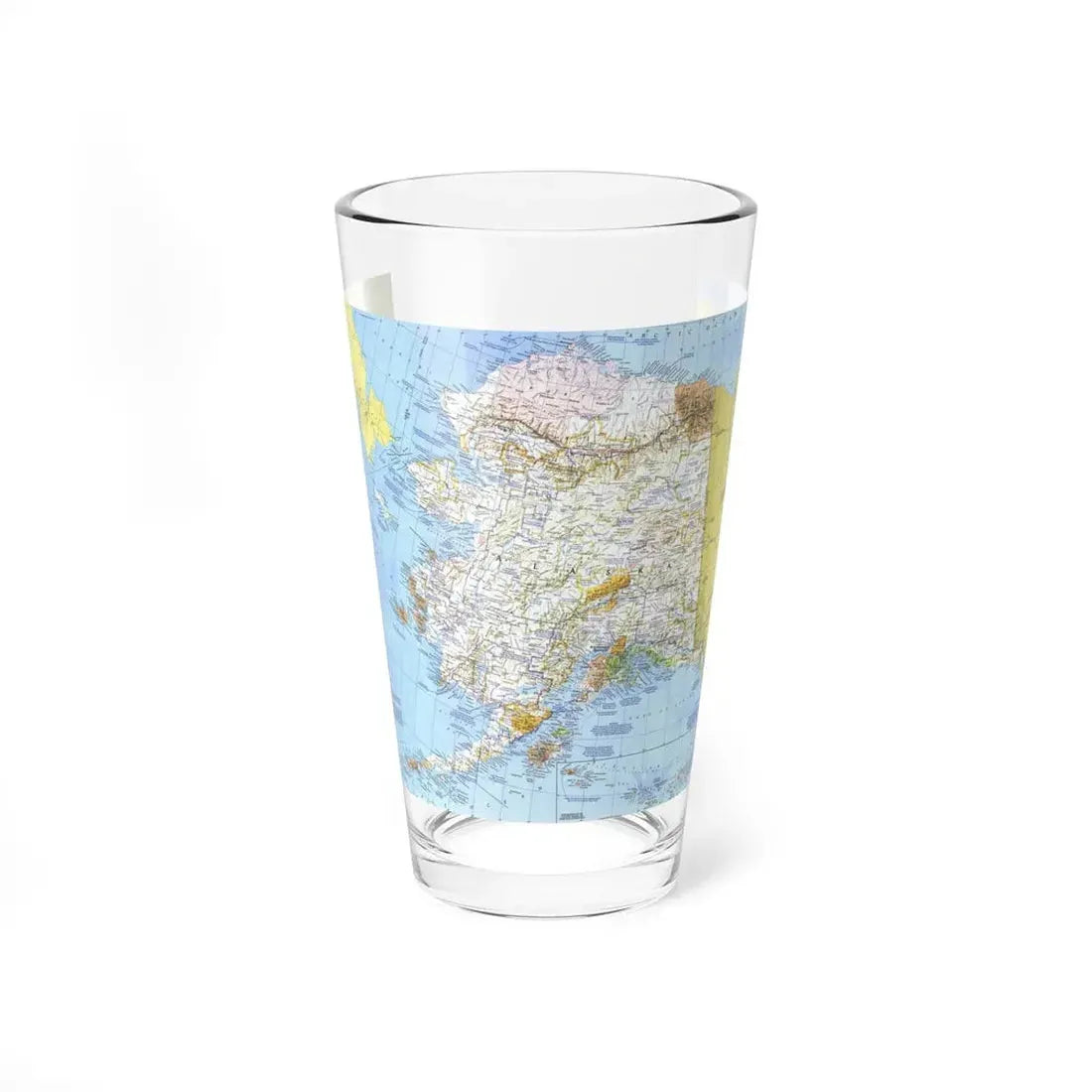USA - Alaska (1975) (Map) Pint Glass 16oz 16oz - Go Mug Yourself