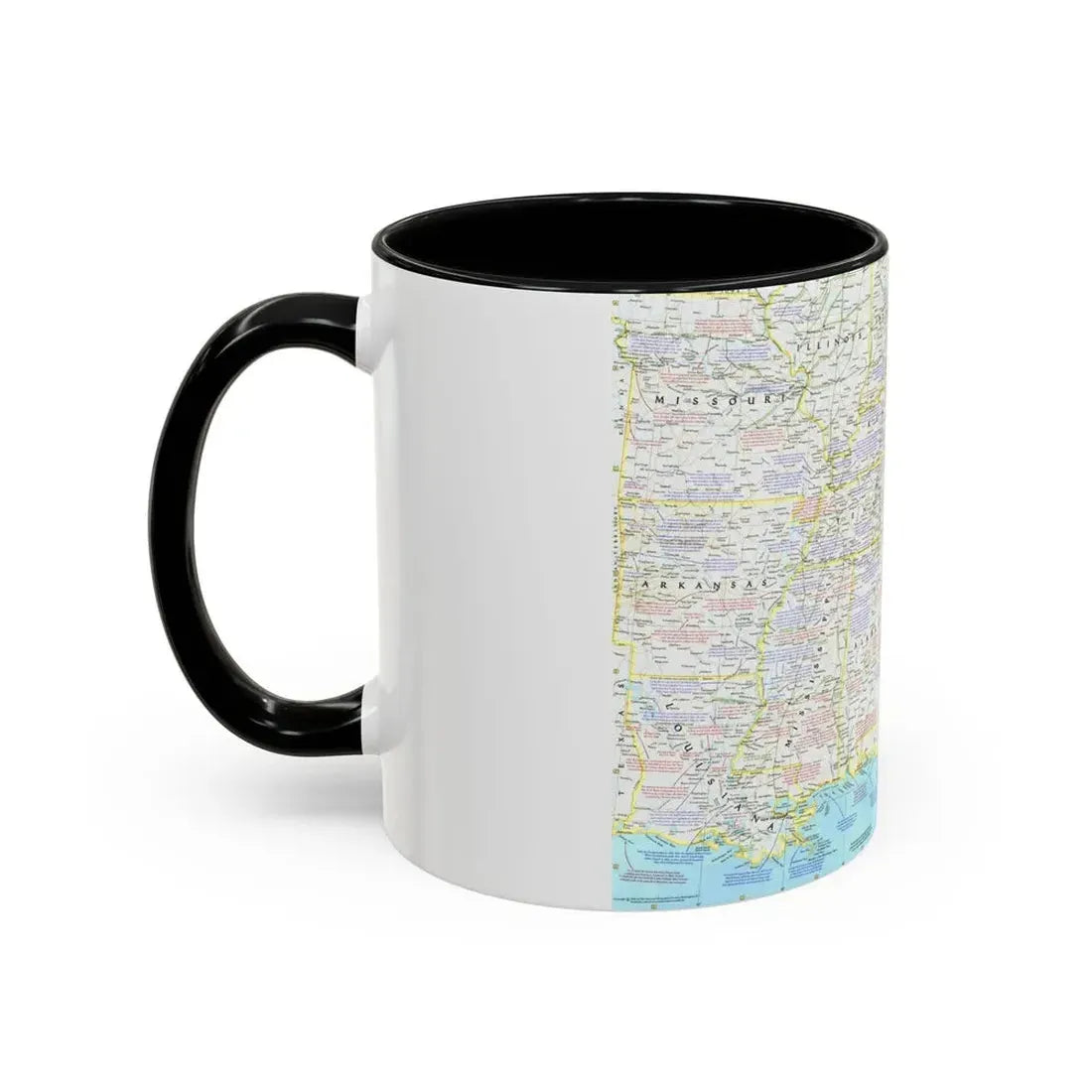 USA - Battlefields of the Civil War 1 (1961) (Map) Accent Coffee Mug - Go Mug Yourself