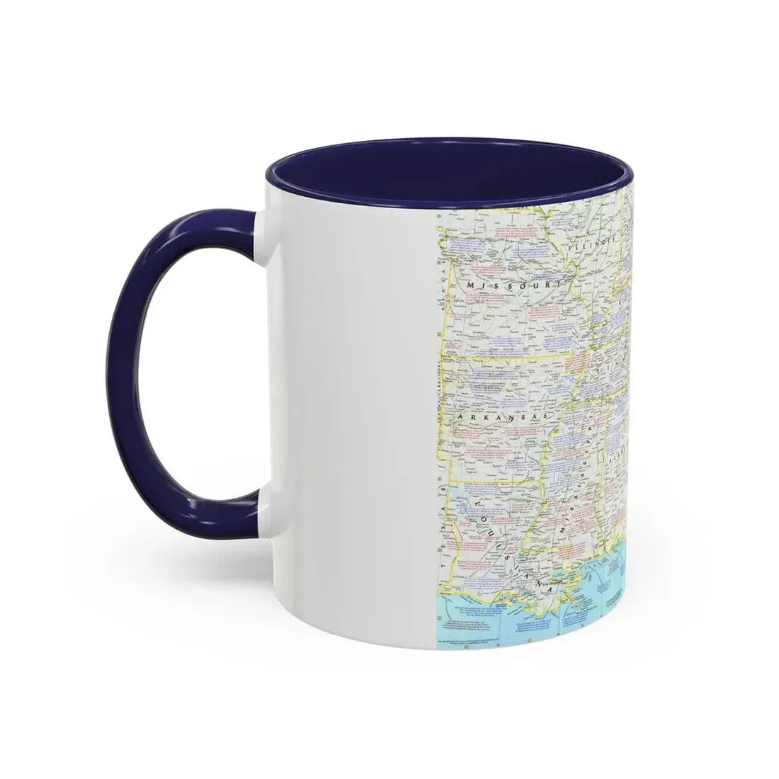 USA - Battlefields of the Civil War 1 (1961) (Map) Accent Coffee Mug - Go Mug Yourself