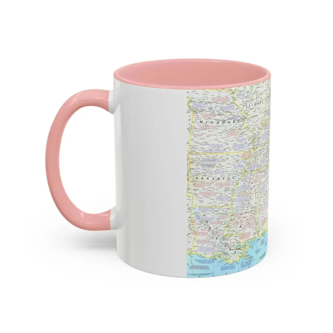 USA - Battlefields of the Civil War 1 (1961) (Map) Accent Coffee Mug - Go Mug Yourself