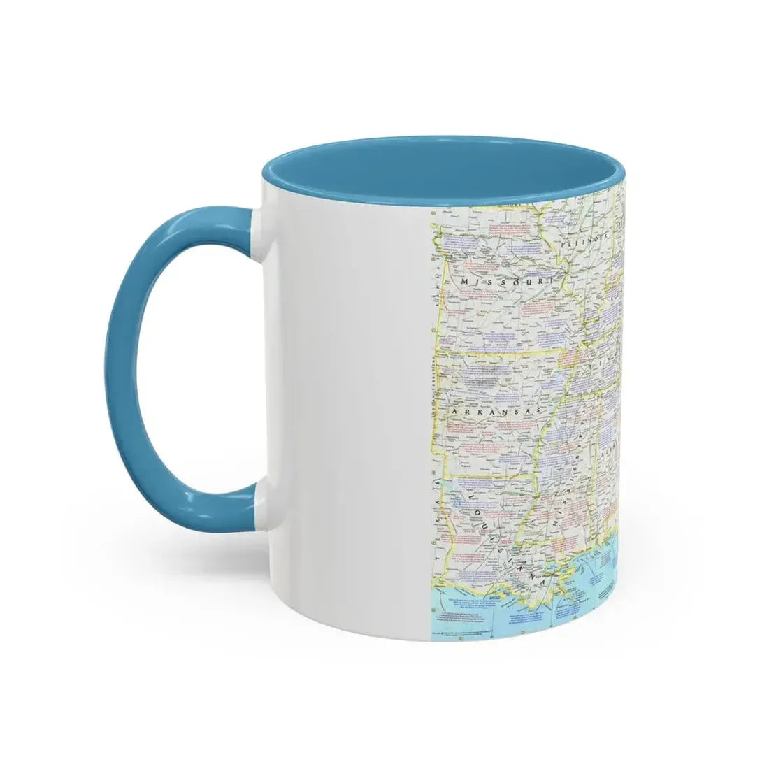 USA - Battlefields of the Civil War 1 (1961) (Map) Accent Coffee Mug - Go Mug Yourself