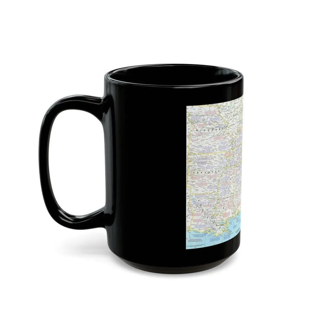 USA - Battlefields of the Civil War 1 (1961) (Map) Black Coffee Mug-Go Mug Yourself
