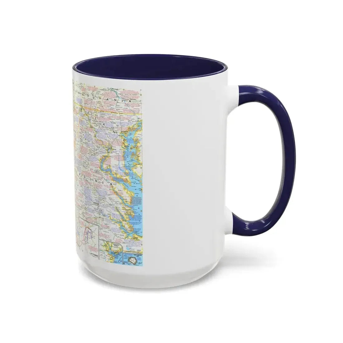 USA - Battlefields of the Civil War 2 (1961) (Map) Accent Coffee Mug - Go Mug Yourself