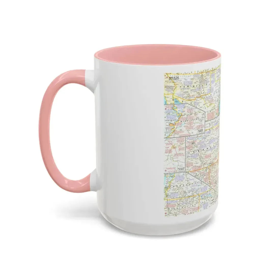 USA - Battlefields of the Civil War 2 (1961) (Map) Accent Coffee Mug - Go Mug Yourself
