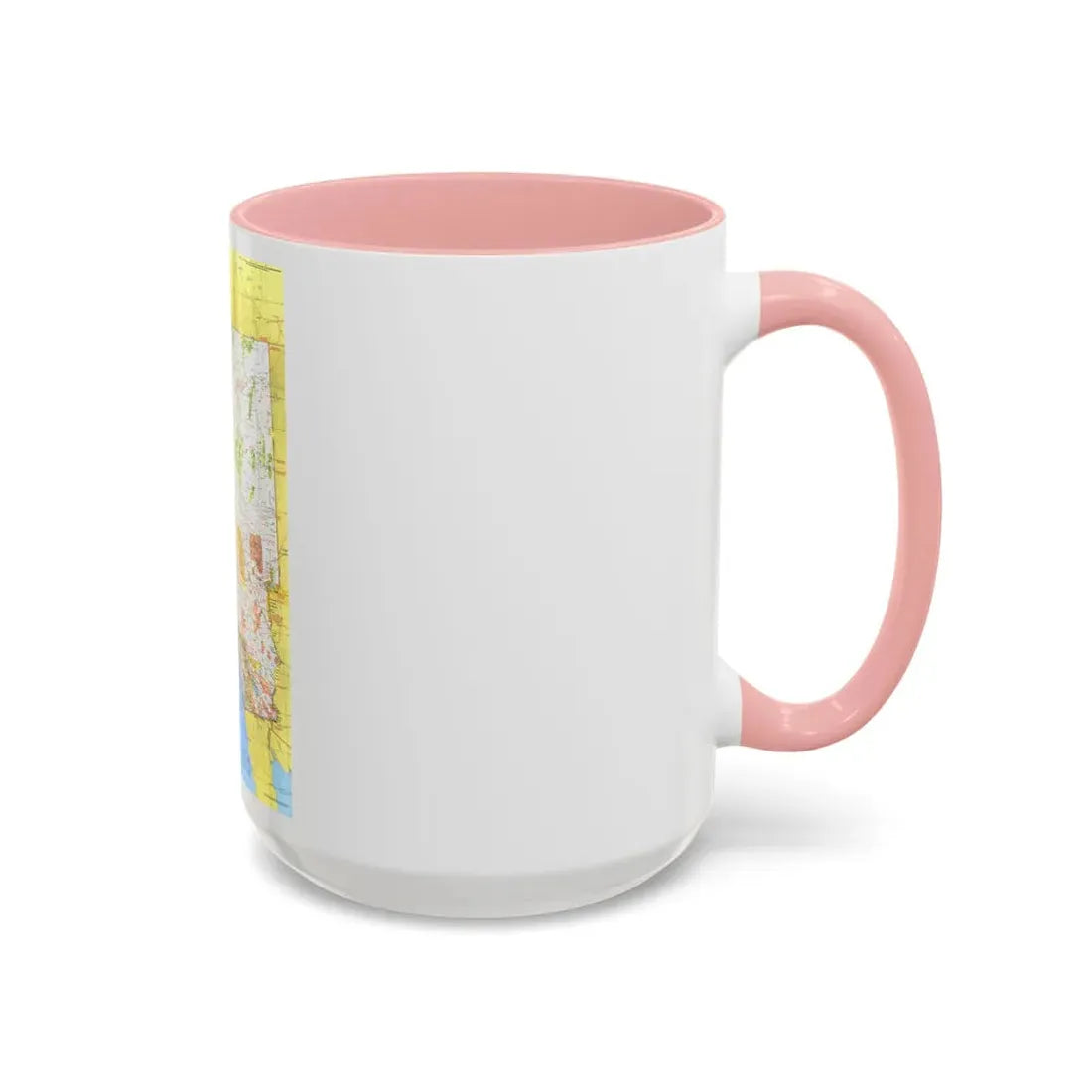 USA - California and Nevada 1 (1974) (Map) Accent Coffee Mug - Go Mug Yourself