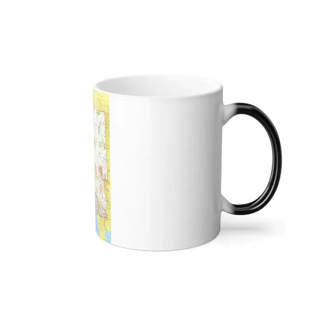 USA - California and Nevada 1 (1974) (Map) Color Changing Mug 11oz - Go Mug Yourself