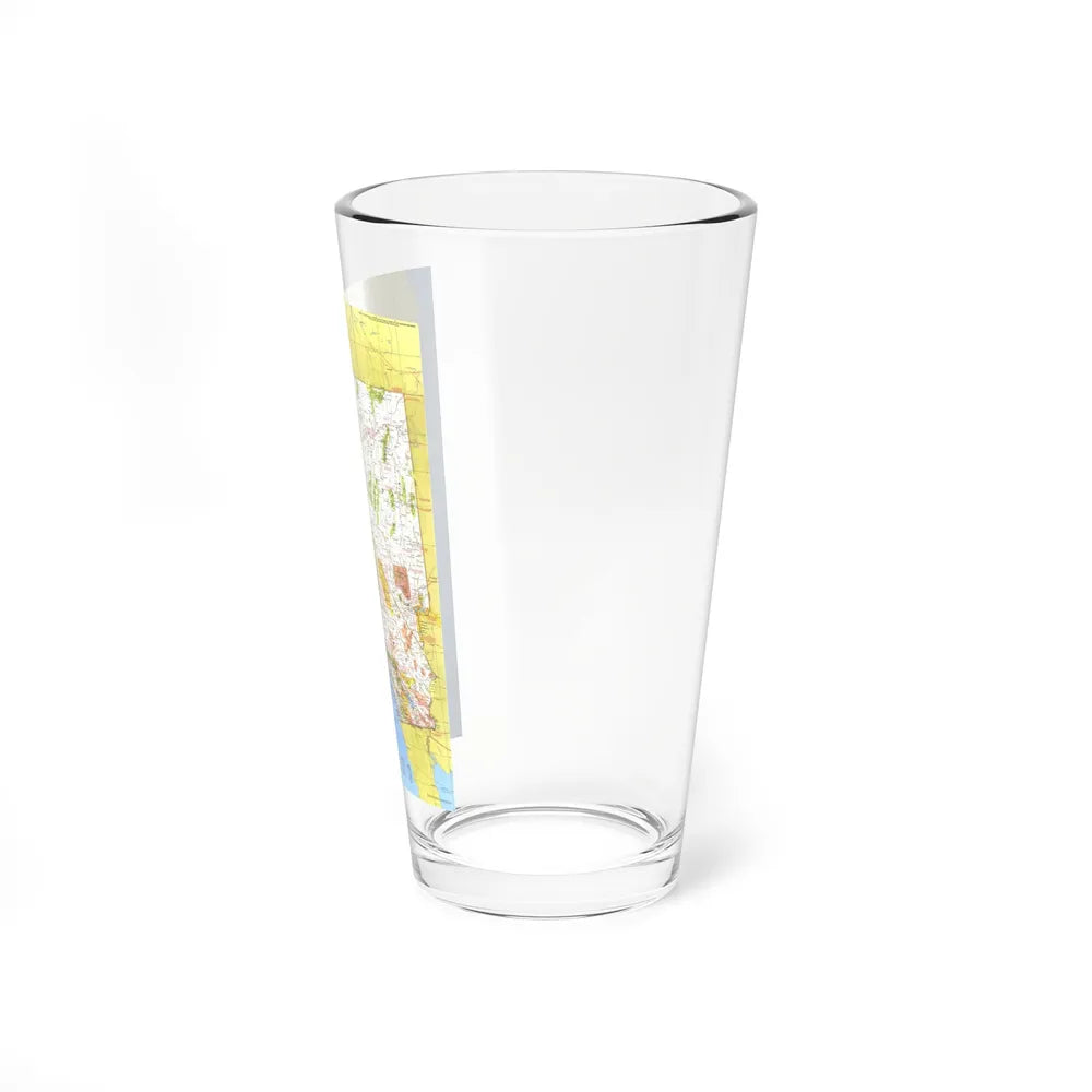 USA - California and Nevada 1 (1974) (Map) Pint Glass 16oz-Go Mug Yourself