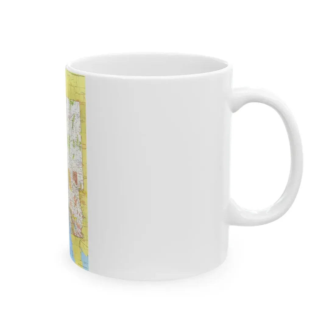 USA - California and Nevada 1 (1974) (Map) White Coffee Mug - Go Mug Yourself