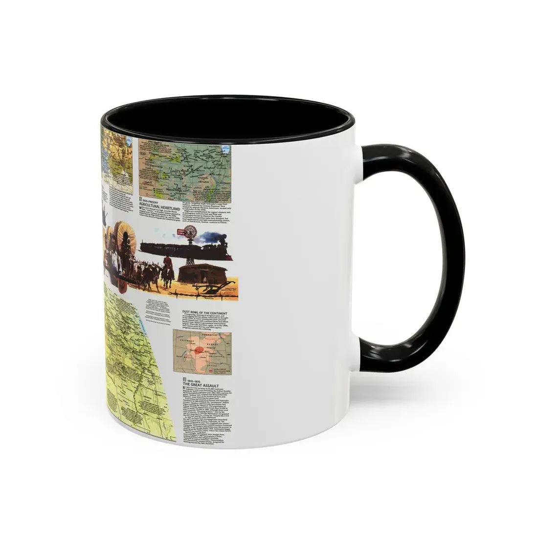 USA - Central Plains 2 (1985) (Map) Accent Coffee Mug - Go Mug Yourself