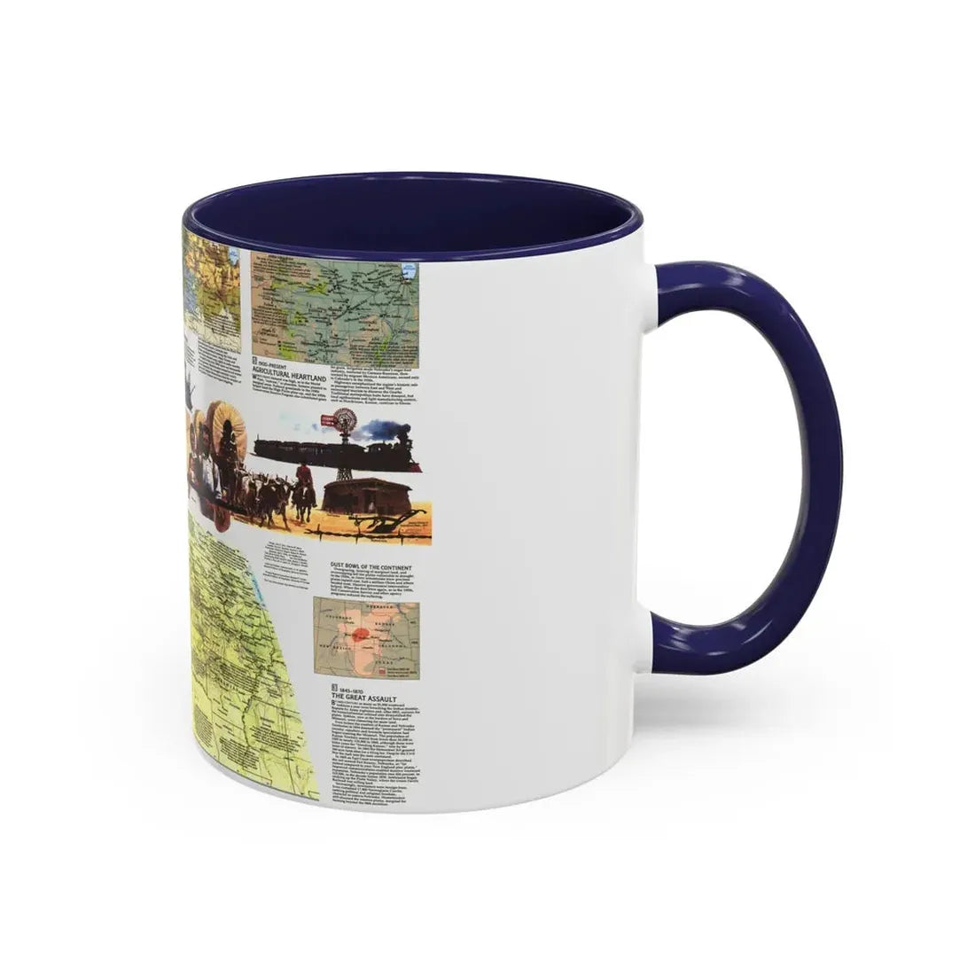 USA - Central Plains 2 (1985) (Map) Accent Coffee Mug - Go Mug Yourself