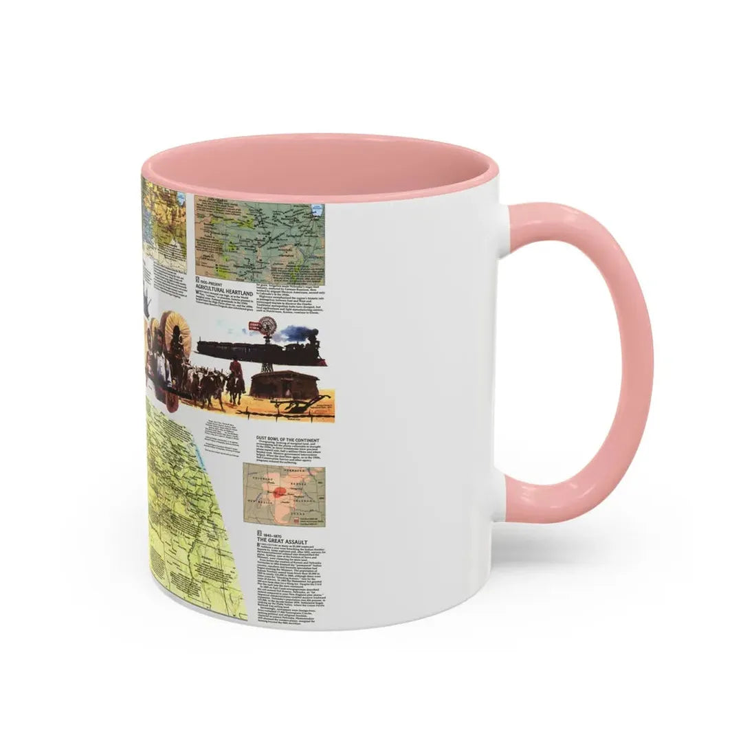 USA - Central Plains 2 (1985) (Map) Accent Coffee Mug - Go Mug Yourself