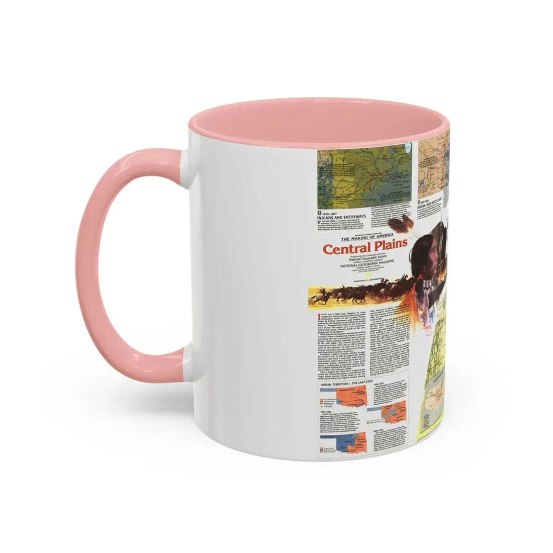 USA - Central Plains 2 (1985) (Map) Accent Coffee Mug - Go Mug Yourself