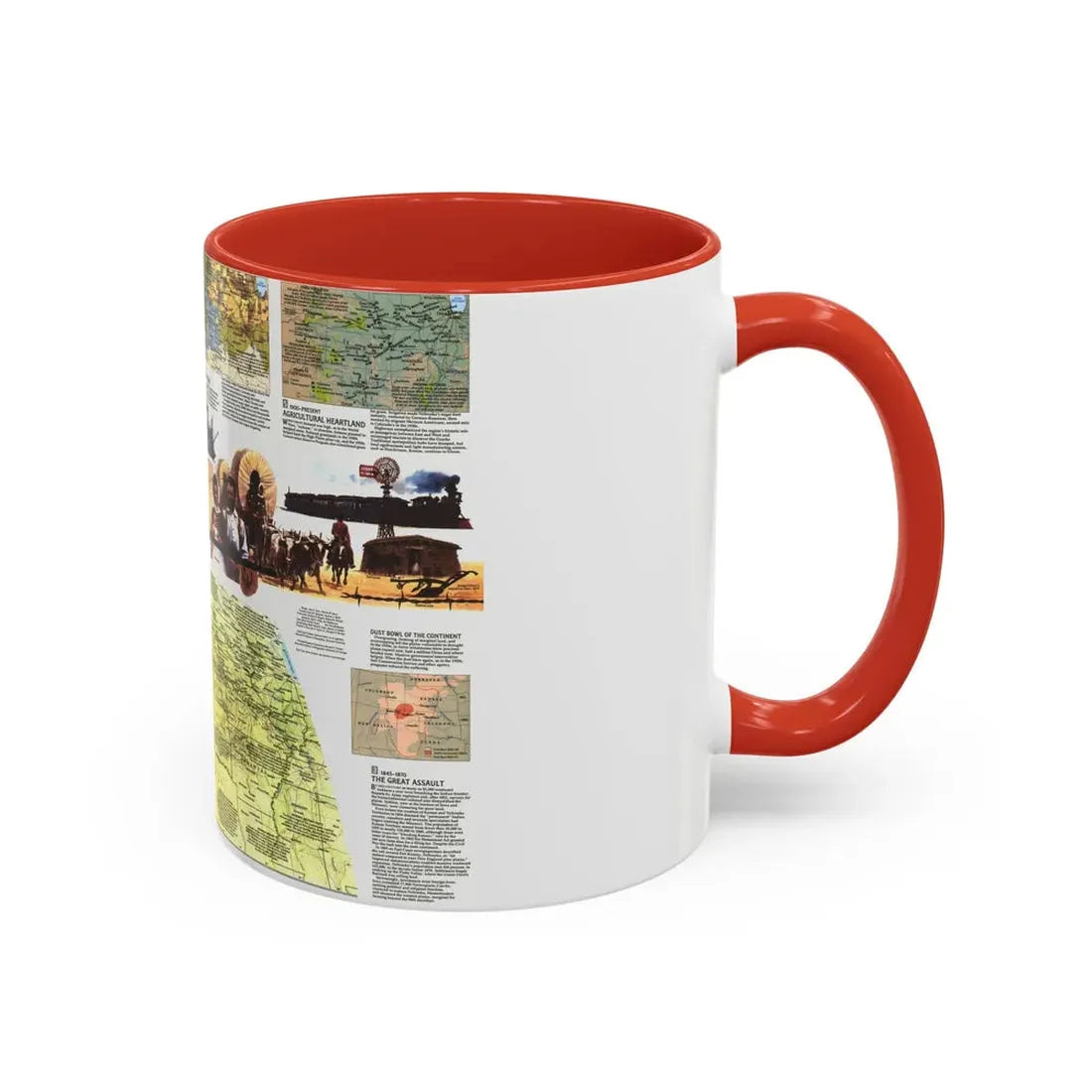 USA - Central Plains 2 (1985) (Map) Accent Coffee Mug - Go Mug Yourself