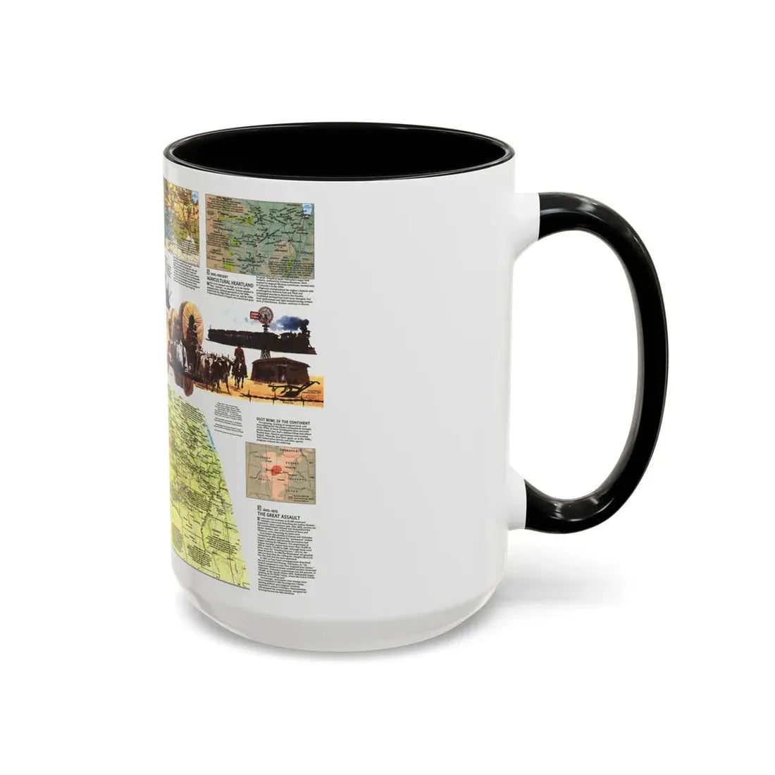 USA - Central Plains 2 (1985) (Map) Accent Coffee Mug - Go Mug Yourself