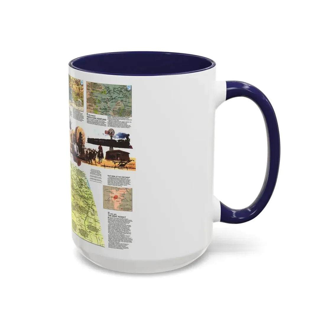 USA - Central Plains 2 (1985) (Map) Accent Coffee Mug - Go Mug Yourself
