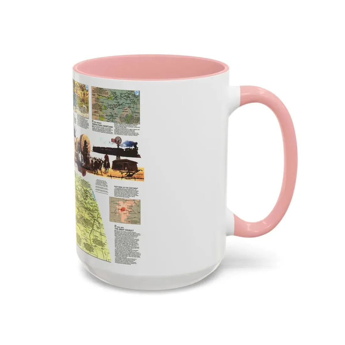 USA - Central Plains 2 (1985) (Map) Accent Coffee Mug - Go Mug Yourself