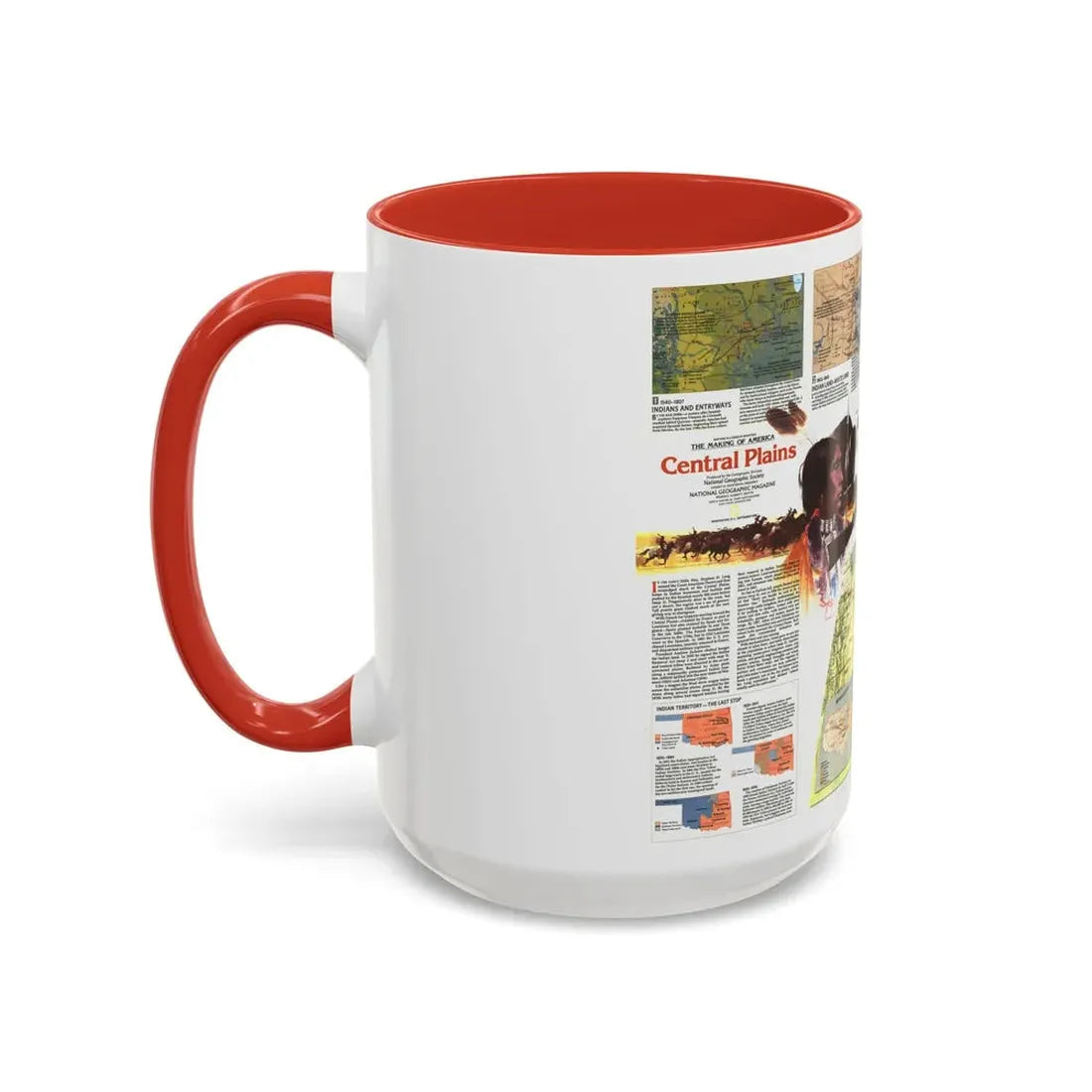 USA - Central Plains 2 (1985) (Map) Accent Coffee Mug - Go Mug Yourself
