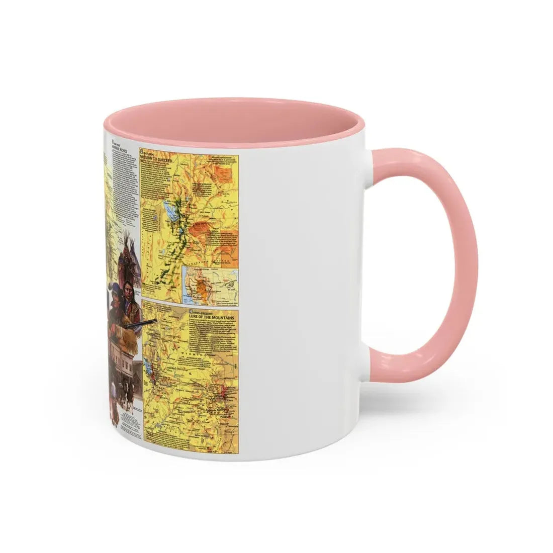 USA - Central Rockies 2 (1984) (Map) Accent Coffee Mug - Go Mug Yourself