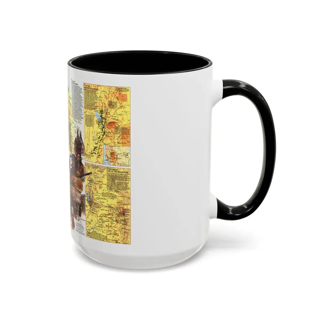 USA - Central Rockies 2 (1984) (Map) Accent Coffee Mug - Go Mug Yourself