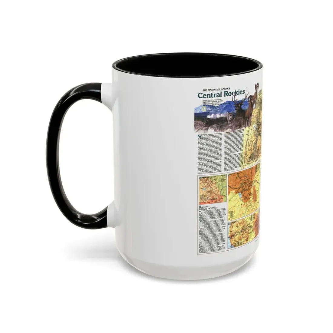 USA - Central Rockies 2 (1984) (Map) Accent Coffee Mug - Go Mug Yourself