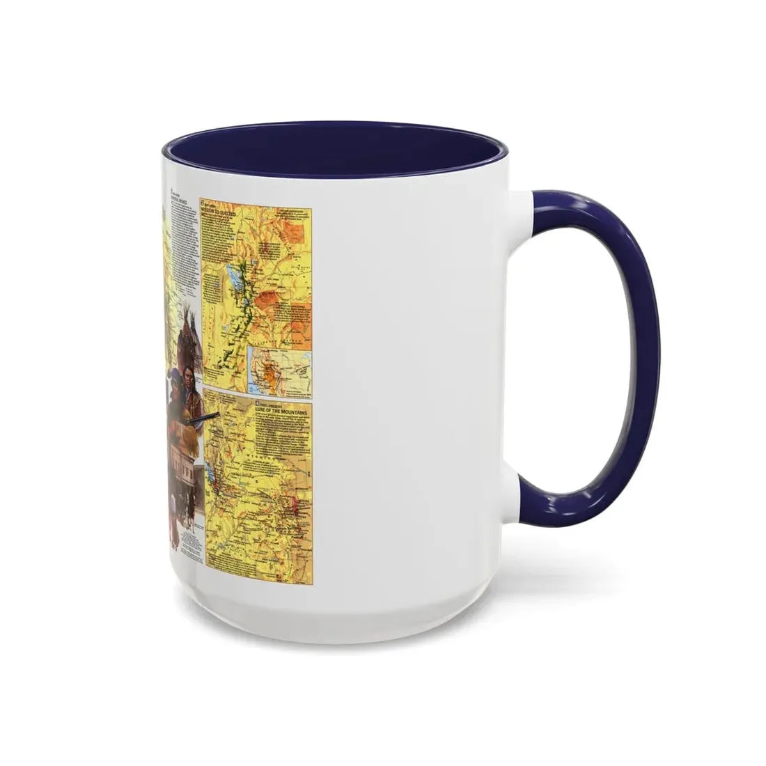 USA - Central Rockies 2 (1984) (Map) Accent Coffee Mug - Go Mug Yourself
