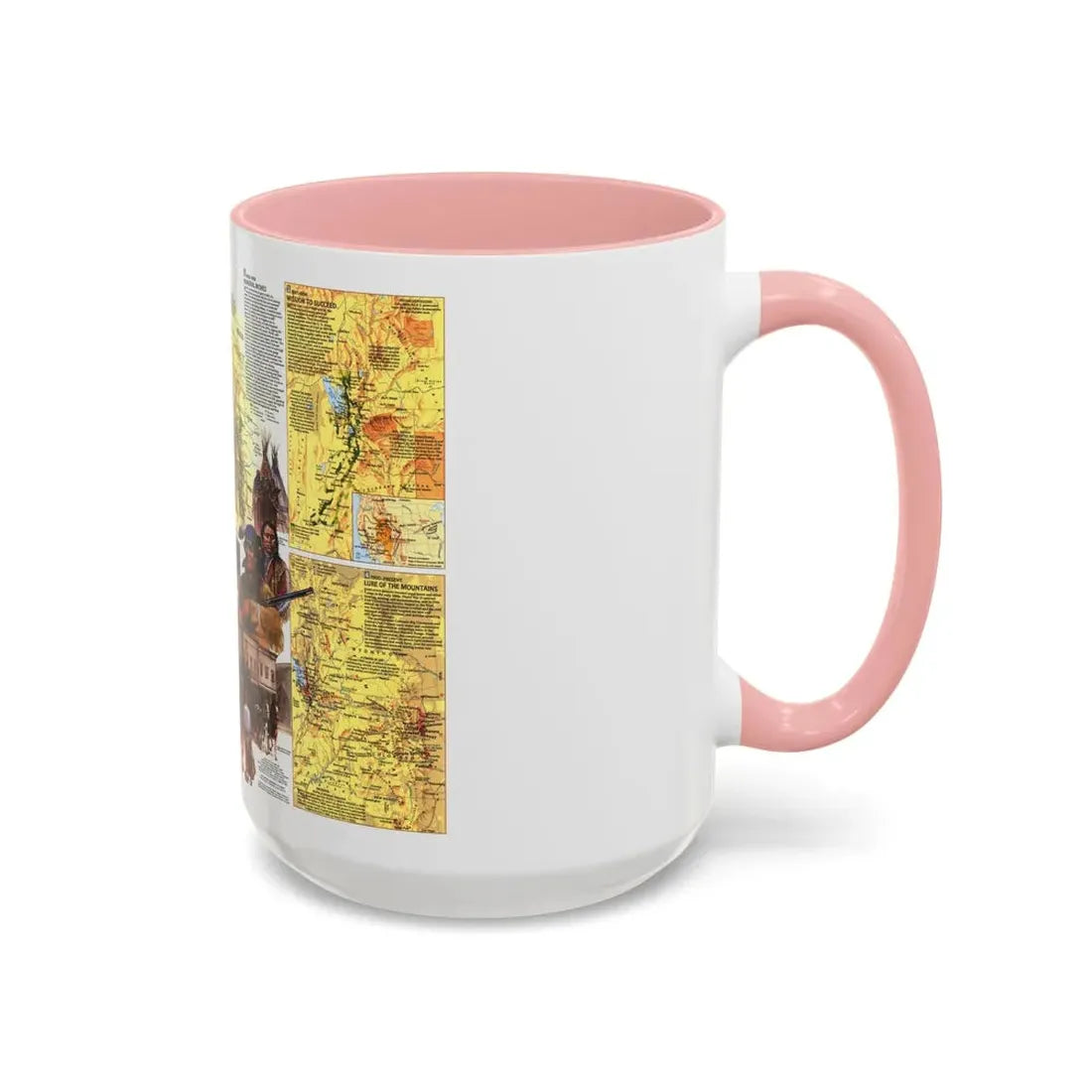 USA - Central Rockies 2 (1984) (Map) Accent Coffee Mug - Go Mug Yourself