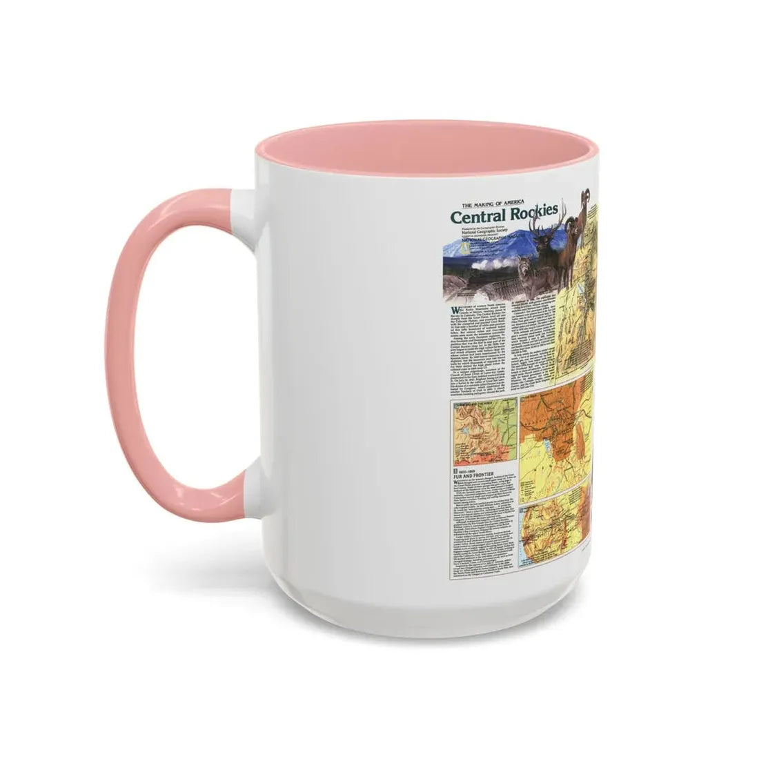 USA - Central Rockies 2 (1984) (Map) Accent Coffee Mug - Go Mug Yourself