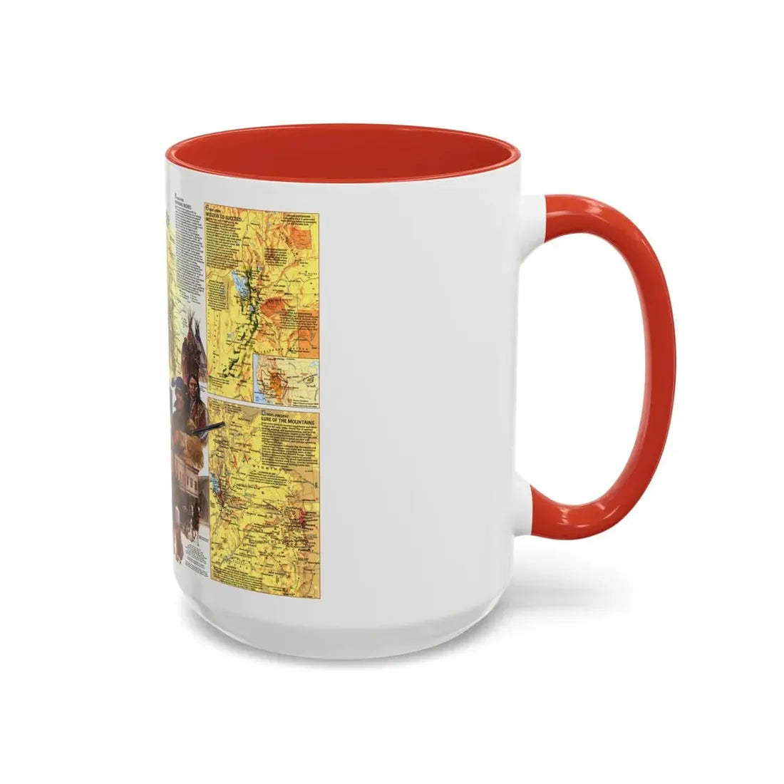 USA - Central Rockies 2 (1984) (Map) Accent Coffee Mug - Go Mug Yourself