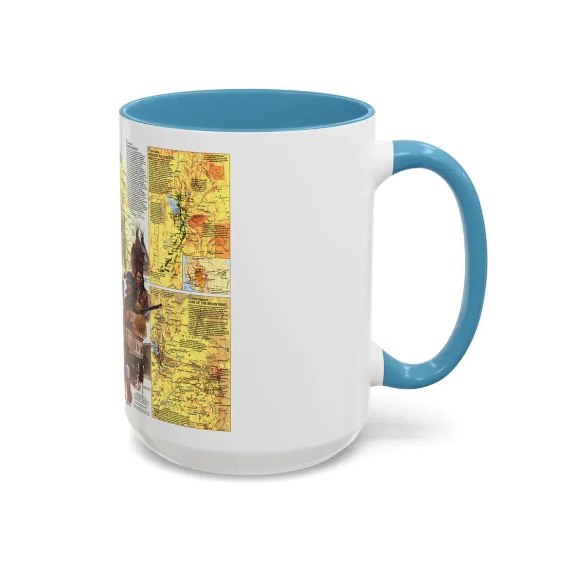 USA - Central Rockies 2 (1984) (Map) Accent Coffee Mug - Go Mug Yourself