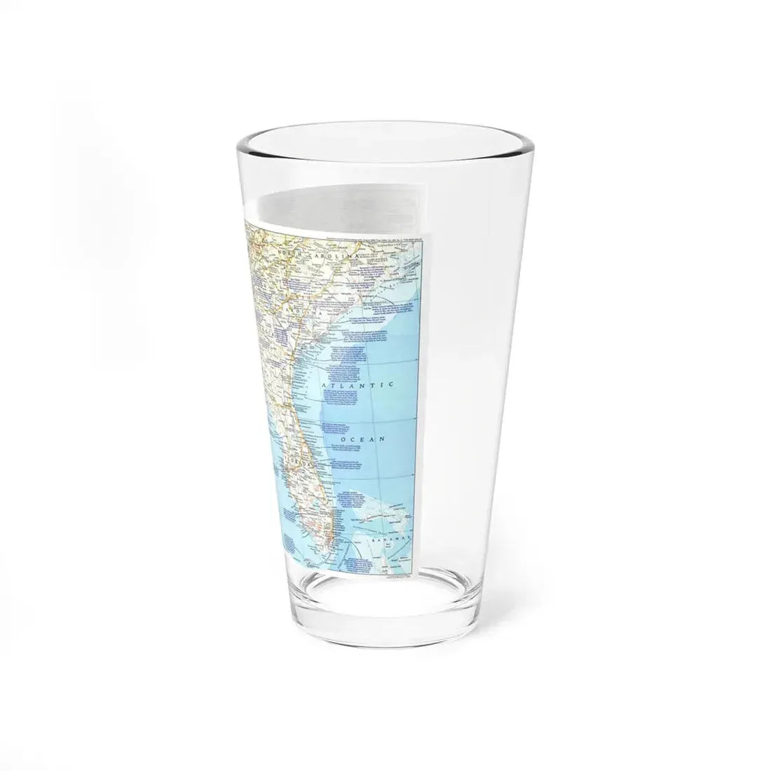 USA - Deep South 1 (1983) (Map) Pint Glass 16oz - Go Mug Yourself
