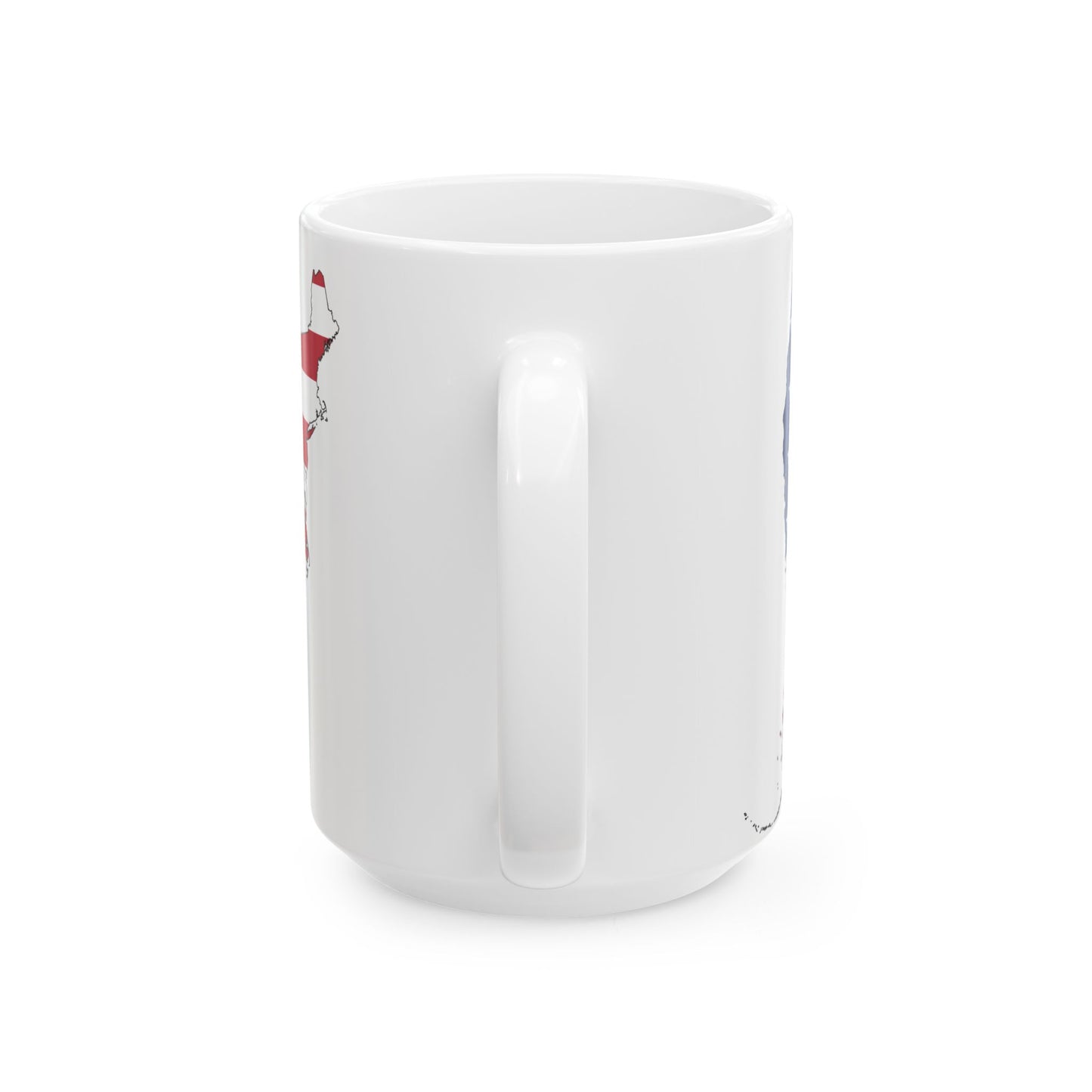 USA Flag Map (United States) White Coffee Mug-Go Mug Yourself