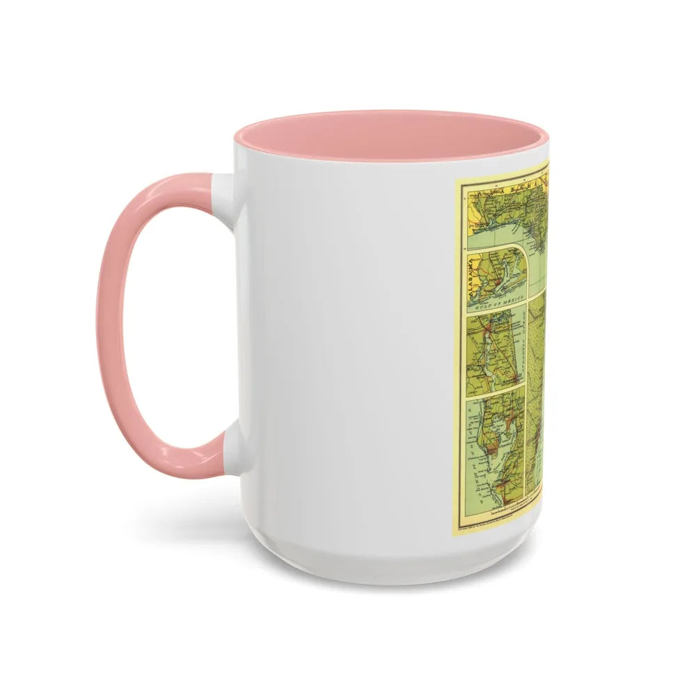 USA - Florida (1930) (Map) Accent Coffee Mug-Go Mug Yourself
