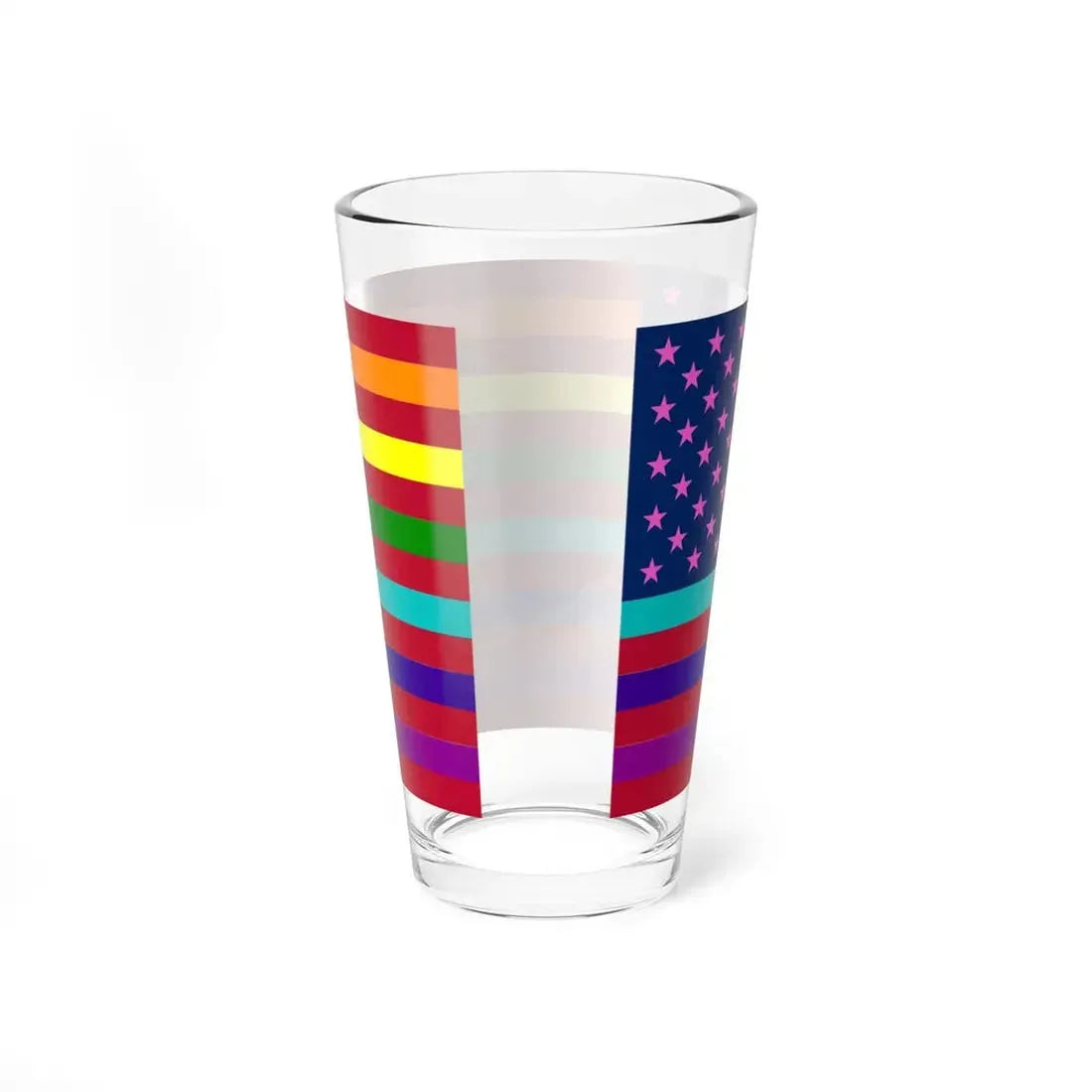 USA Gay flag (United States) Pint Glass 16oz - Go Mug Yourself