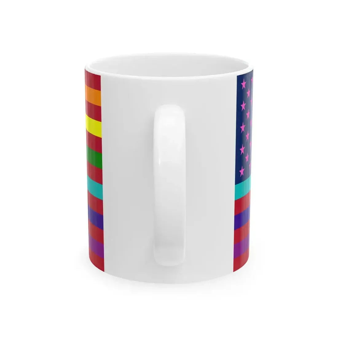 USA Gay flag (United States) White Coffee Mug - Go Mug Yourself