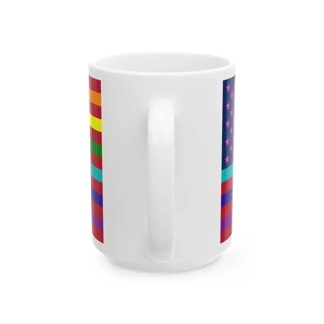 USA Gay flag (United States) White Coffee Mug - Go Mug Yourself