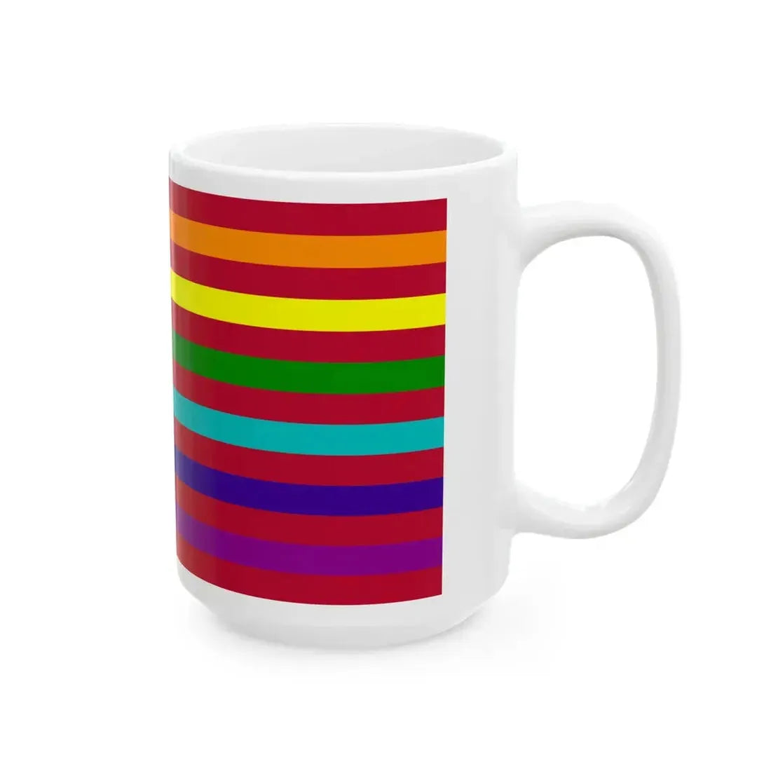 USA Gay flag (United States) White Coffee Mug - Go Mug Yourself
