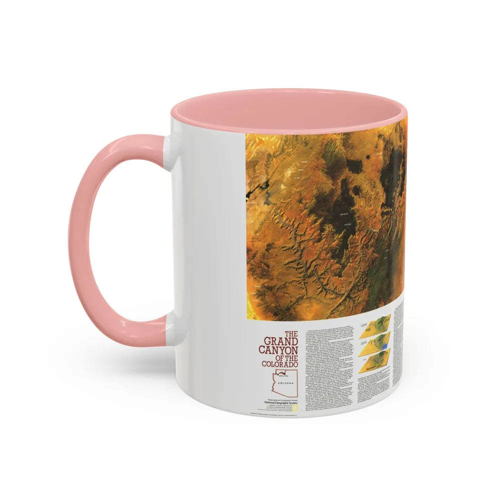 USA - Grand Canyon of the Colorado (1978) (Map) Accent Coffee Mug - Go Mug Yourself