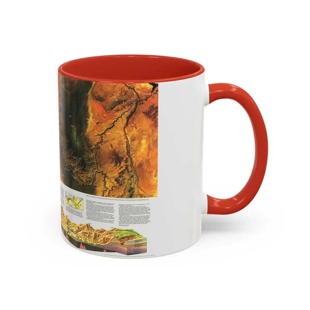 USA - Grand Canyon of the Colorado (1978) (Map) Accent Coffee Mug - Go Mug Yourself