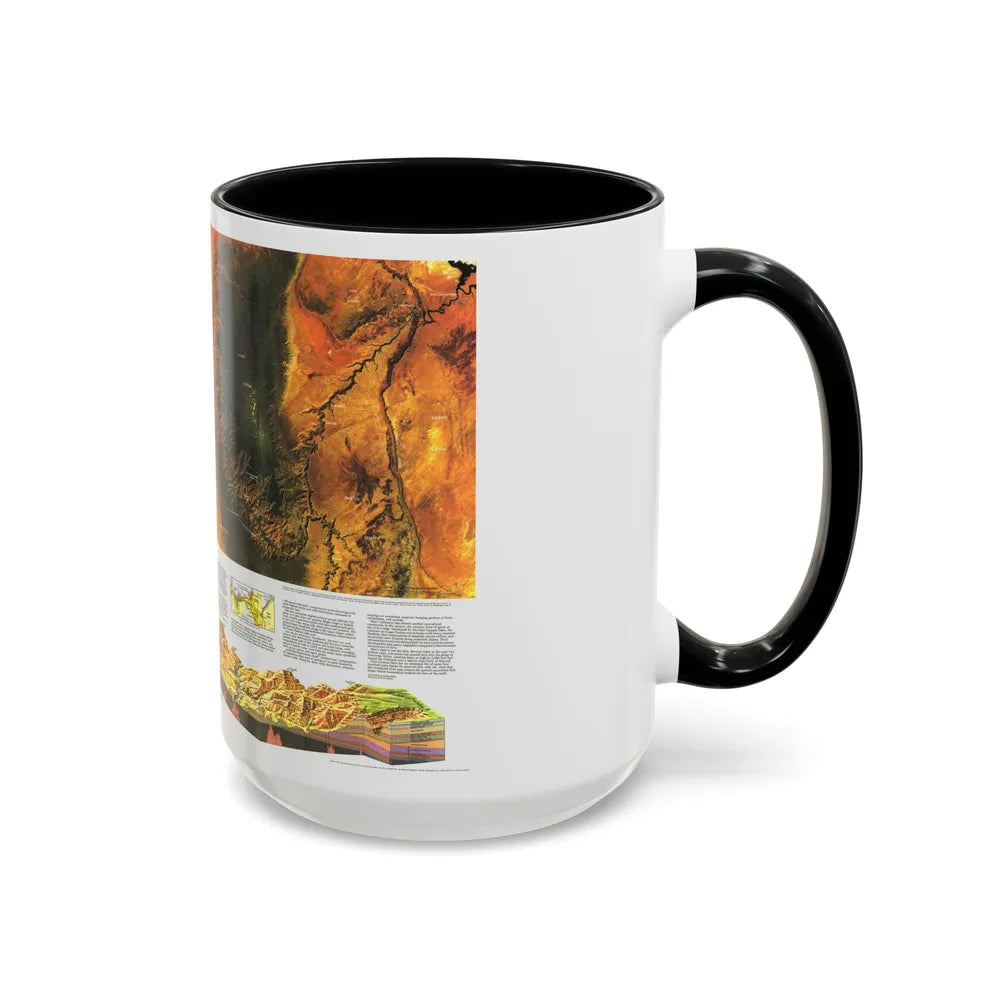 USA - Grand Canyon of the Colorado (1978) (Map) Accent Coffee Mug - Go Mug Yourself