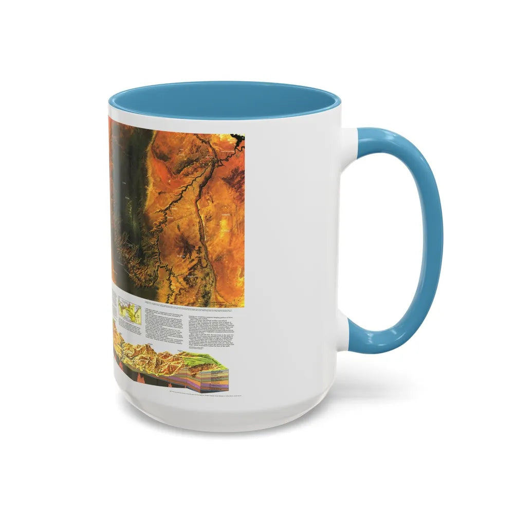 USA - Grand Canyon of the Colorado (1978) (Map) Accent Coffee Mug - Go Mug Yourself