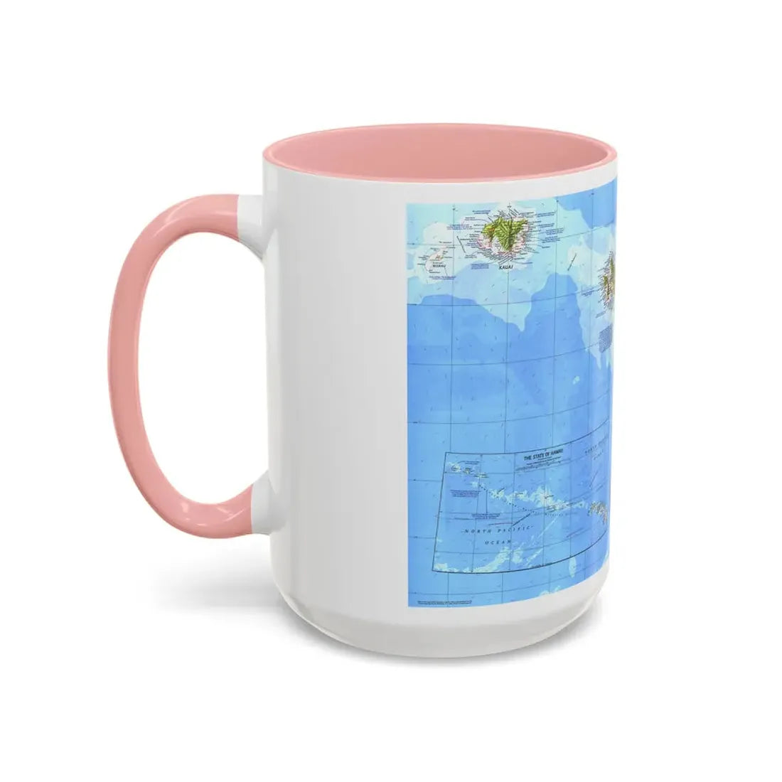 USA - Hawaii (1976) (Map) Accent Coffee Mug - Go Mug Yourself