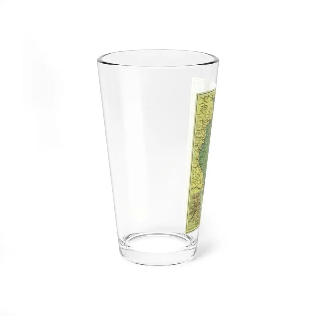 USA - Illinois (1931) (Map) Pint Glass 16oz - Go Mug Yourself