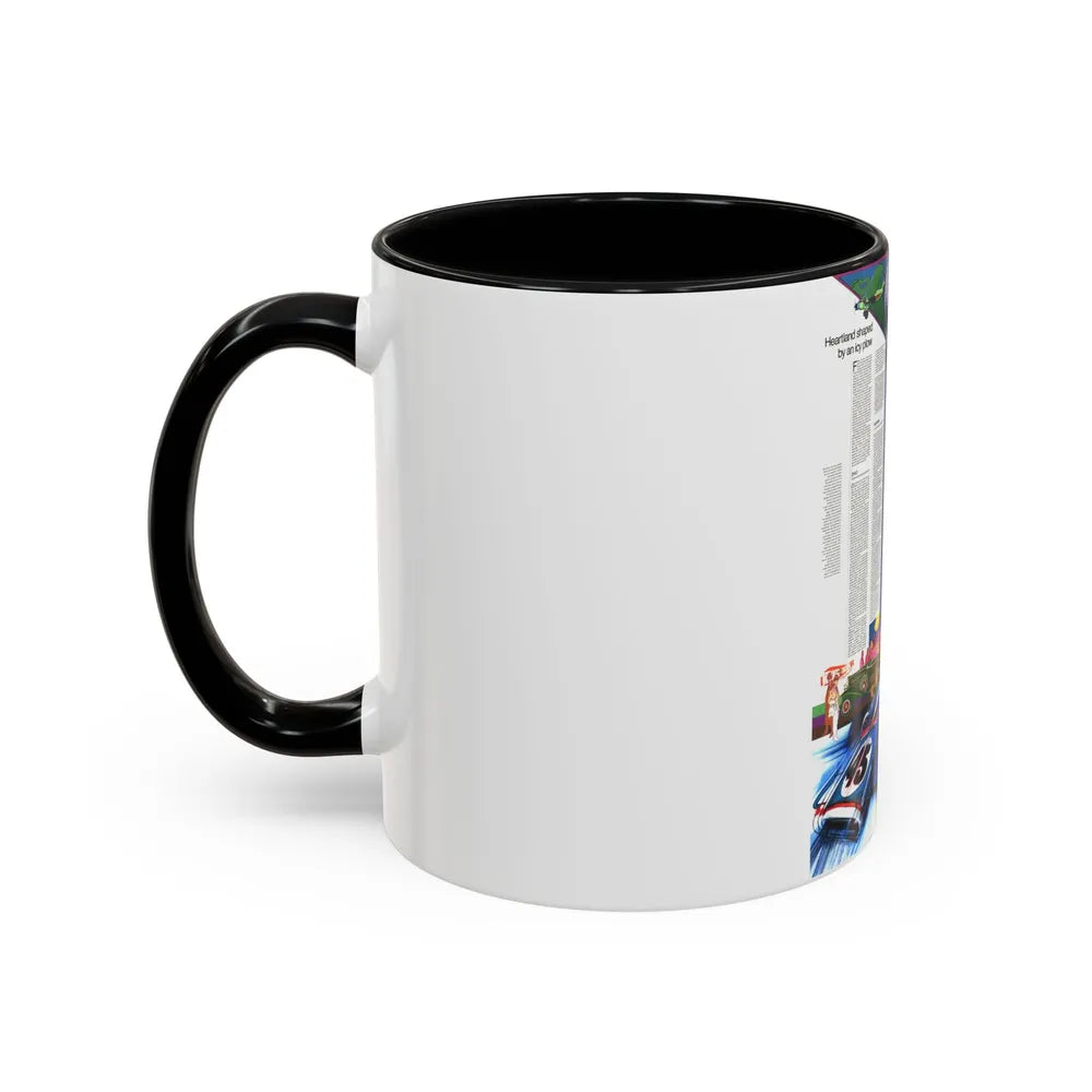 USA - Illinois, Indiana, Ohio, Kentucky 2 (1977) (Map) Accent Coffee Mug - Go Mug Yourself