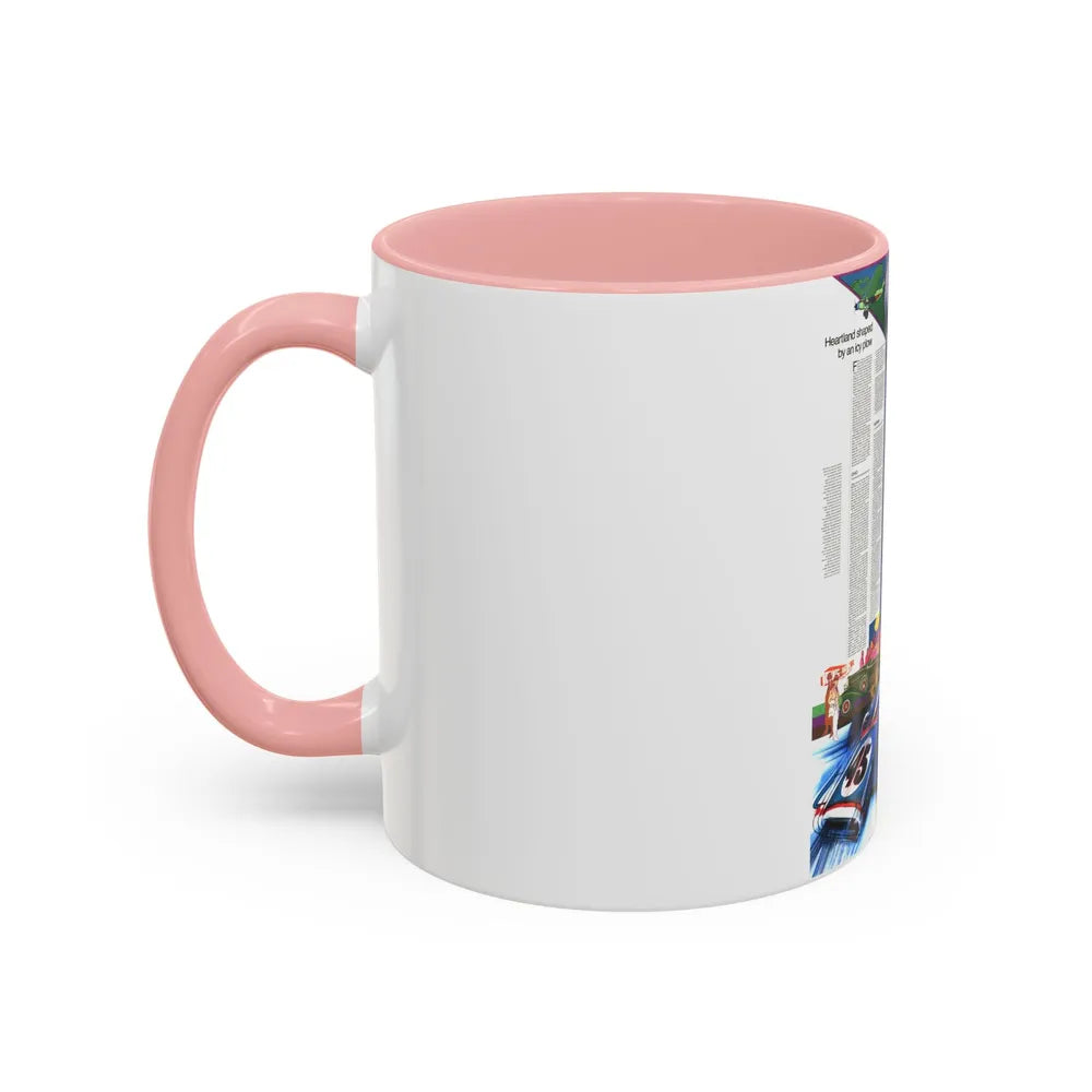 USA - Illinois, Indiana, Ohio, Kentucky 2 (1977) (Map) Accent Coffee Mug - Go Mug Yourself