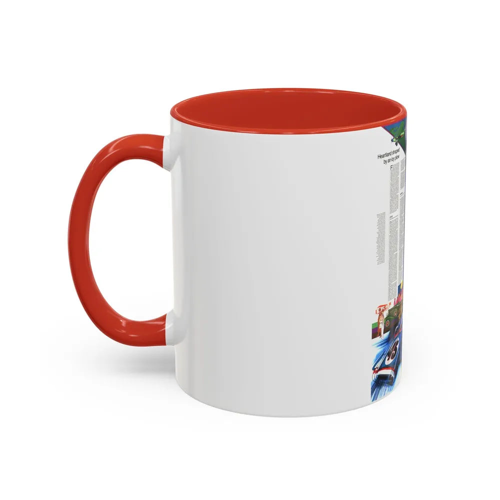 USA - Illinois, Indiana, Ohio, Kentucky 2 (1977) (Map) Accent Coffee Mug - Go Mug Yourself