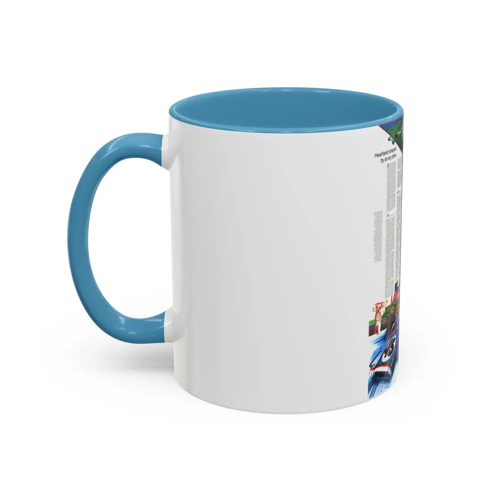 USA - Illinois, Indiana, Ohio, Kentucky 2 (1977) (Map) Accent Coffee Mug - Go Mug Yourself