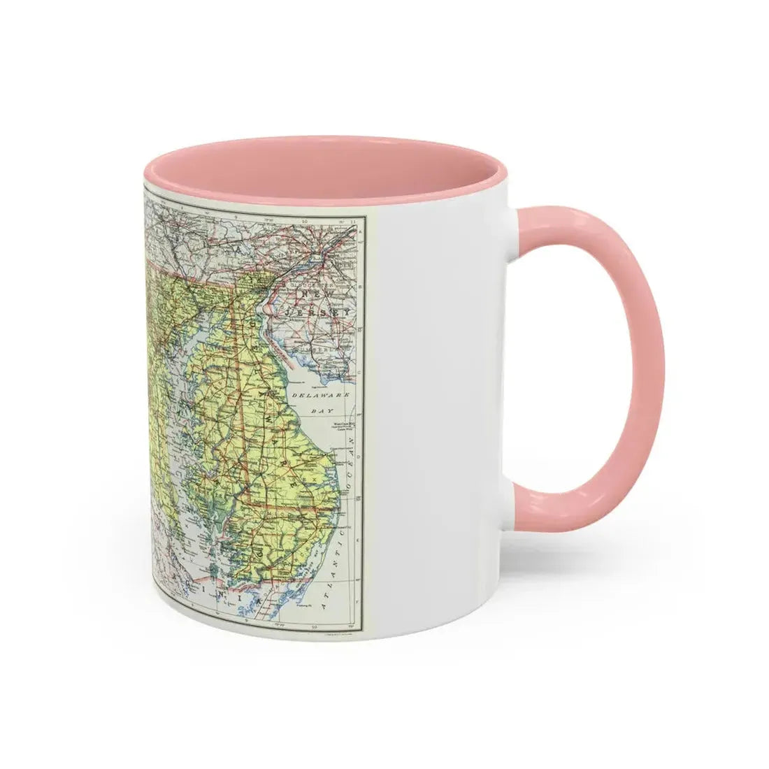USA - Maryland, Delaware (1927) (Map) Accent Coffee Mug - Go Mug Yourself